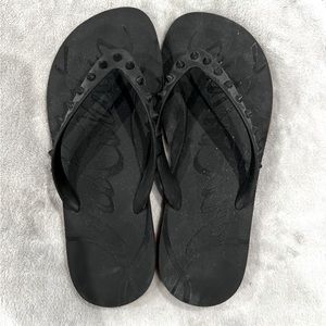 Louboutin spiked flip flops. Size 40